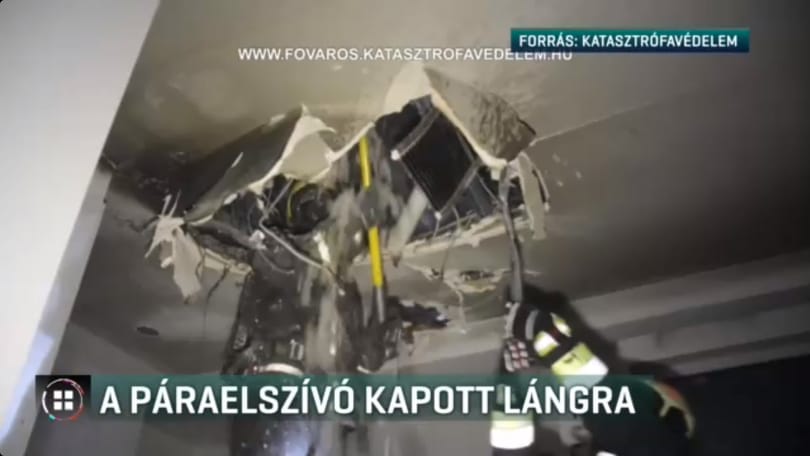 A páraelszívó miatt gyulladt ki egy ház a XVI. kerületben