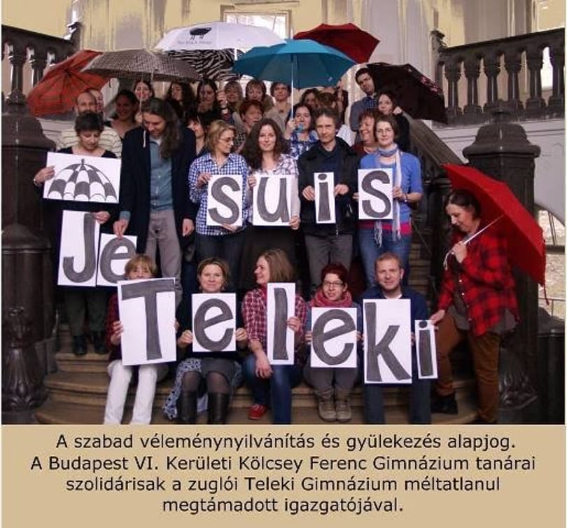 A Kölcsey kiáll a Klik által csuklóztatott telekisek mellett