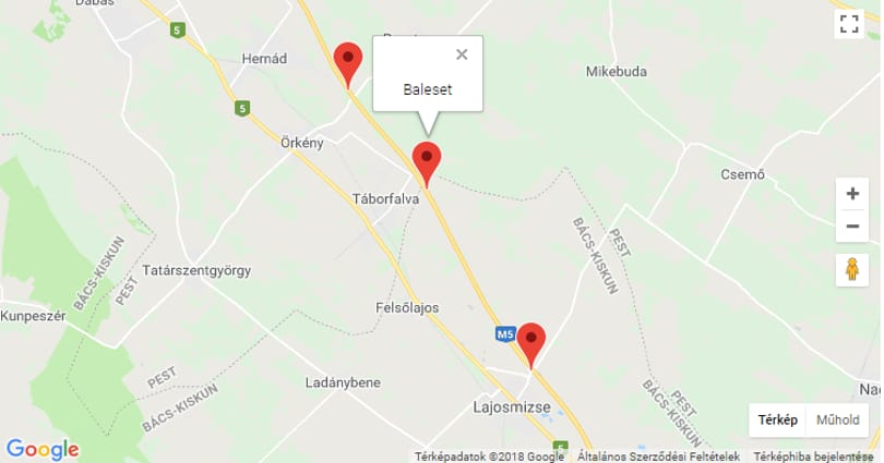 Több autó csattant az M5-ösön Szeged felé, nagy a dugó