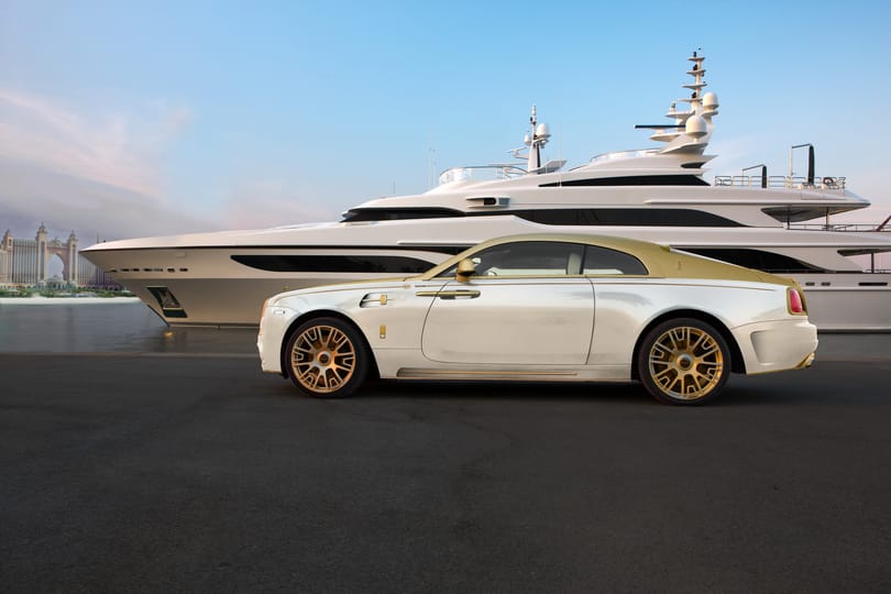 Fényűzésben verhetetlen a Mansory bearanyozott Rolls-Royce-sza