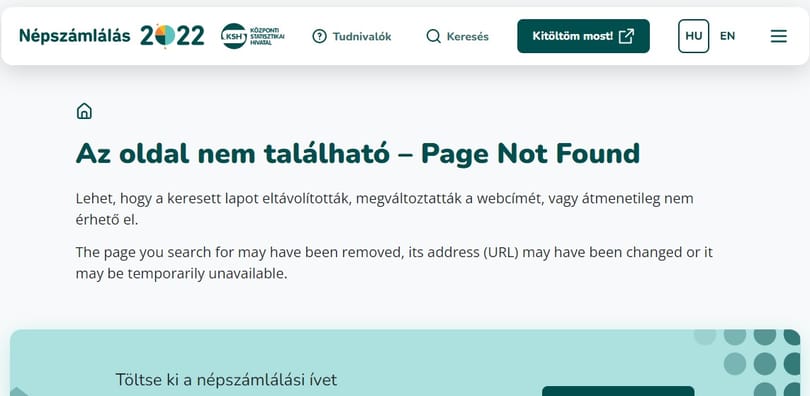 Az első nap összeomlott az online népszámlálási rendszer