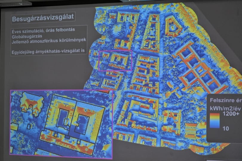 Budapesten él? Mostantól térképen nézheti meg, alkalmas-e napelem telepítésére a tető