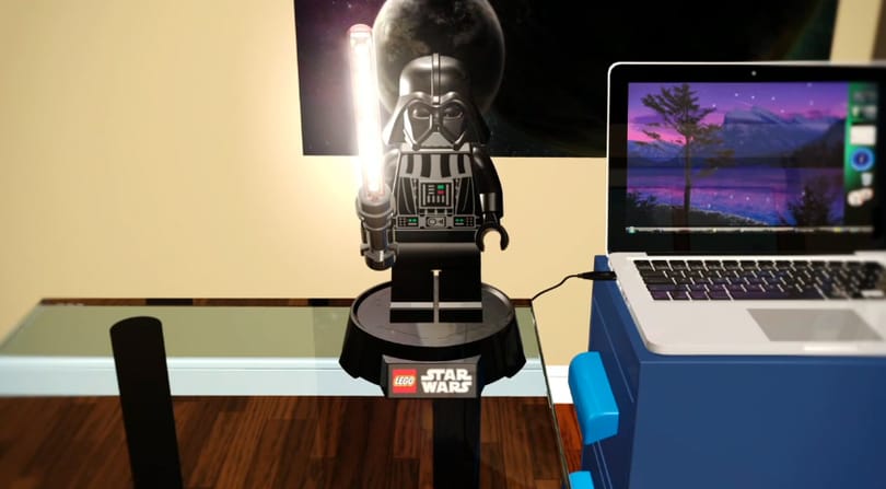 LEGO Dart Vader asztali lámpa, zseniális használati útmutatóval [videó]
