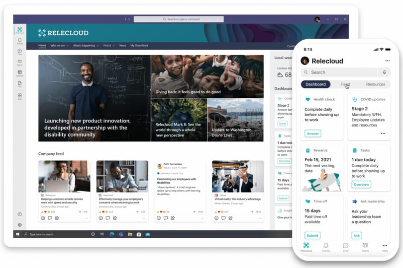 Itt a Microsoft Viva, home office-hoz lett kitalálva