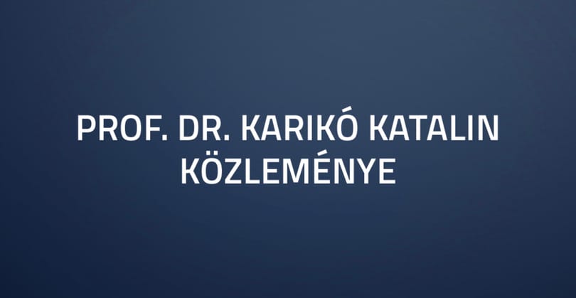 Közleményt adott ki Karikó Katalin – fontos, hogy elolvassa, mielőtt önt is átverik