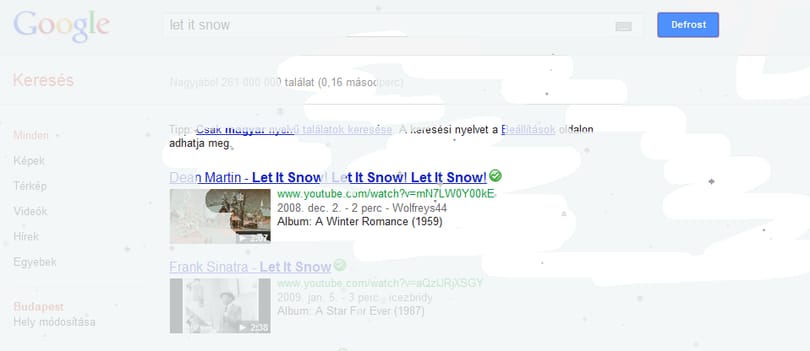 A Google téli meglepetése
