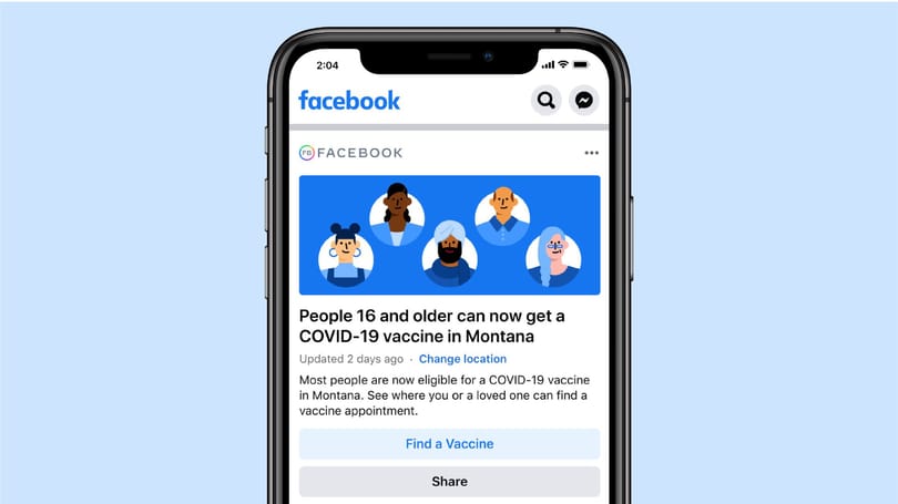 Új panelt tesz a hírfolyam tetejére a Facebook: jön az oltási kisokos