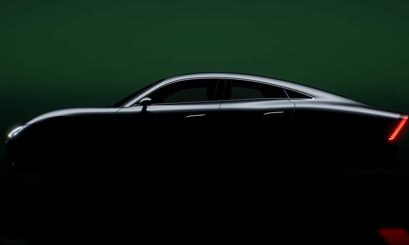 Hivatalos gyári fotón az 1000 kilométeres hatótávú elektromos Mercedes
