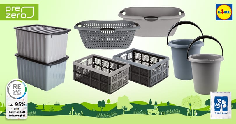Újrahasznosított háztartási termékekkel jön a Lidl
