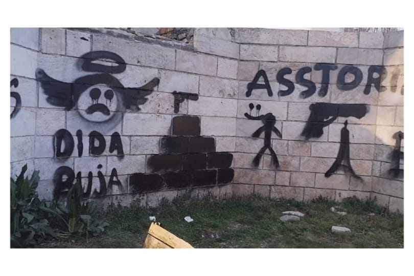 Ókori emlékművet fújtak össze graffitisek Óbudán