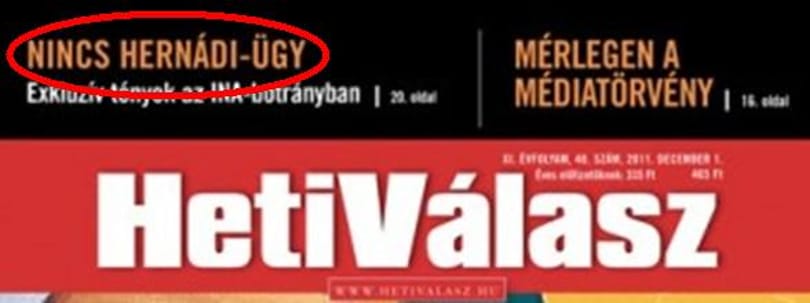 Nincs Hernádi-ügy!