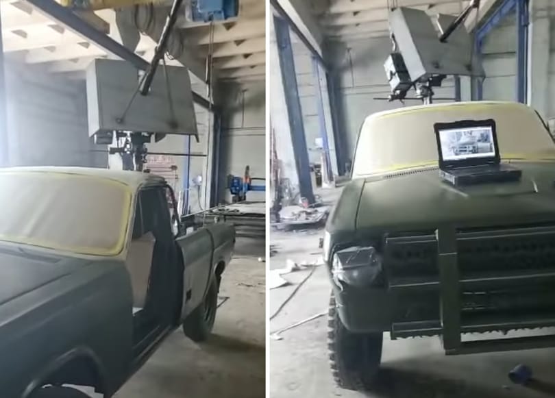 Íme az ukrán Mad Max-műhely, ahol régi kocsikból lesznek háborús járművek