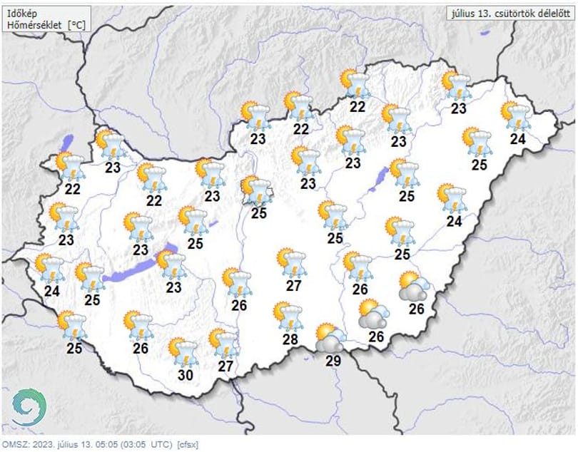 Szélrohamokat, zivatarokat és jégesőt is hoz a mai nap, a Dél-Dunántúlra piros riasztást adtak ki