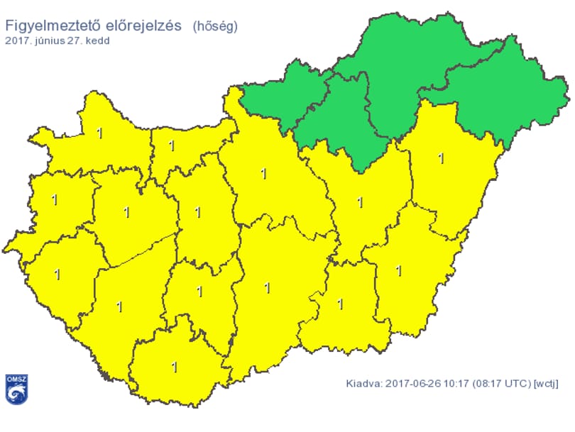 Visszatér a hőség, itt az újabb figyelmeztetés