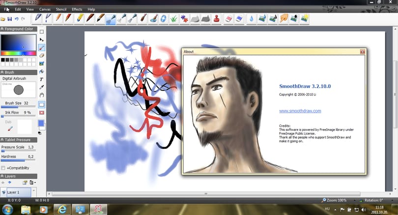 A hét Windows alkalmazása: SmoothDraw - egyszerű, mégis jól használható rajzprogram