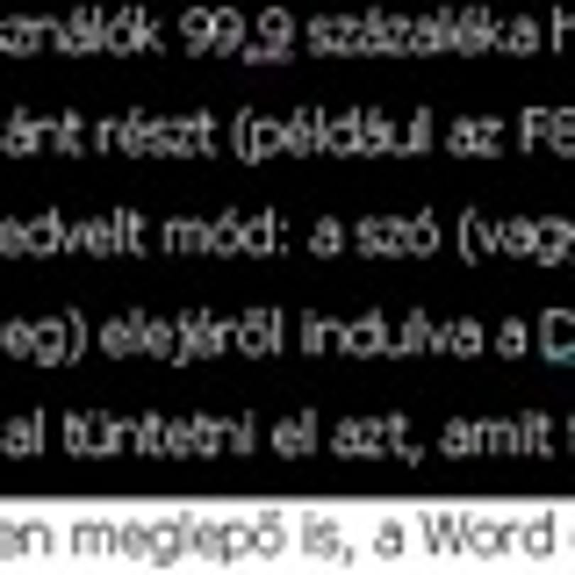 Töröljön a Wordben – másképpen, mint eddig