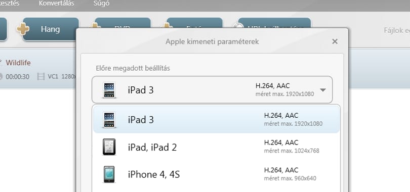 Így konvertálhatjuk videóinkat az új iPadre