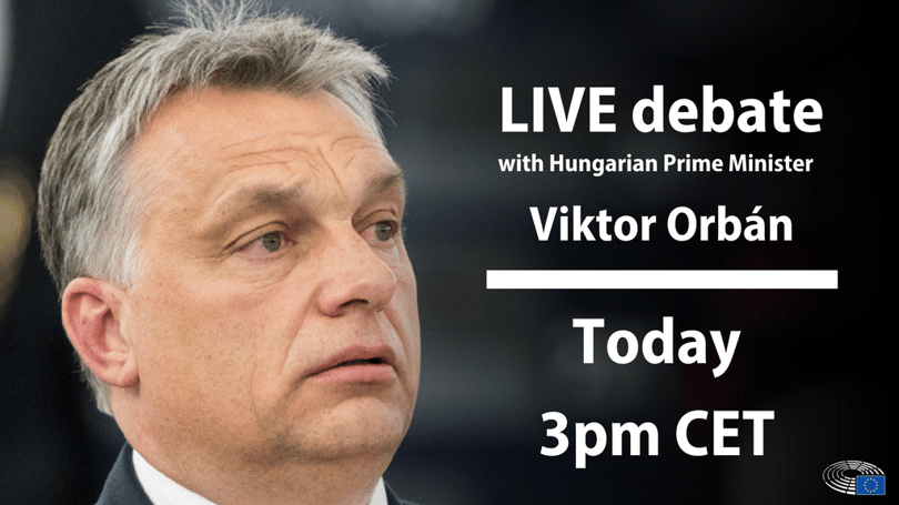 Ezzel a képpel harangozza be a nagy Orbán–EU-vitát az EP