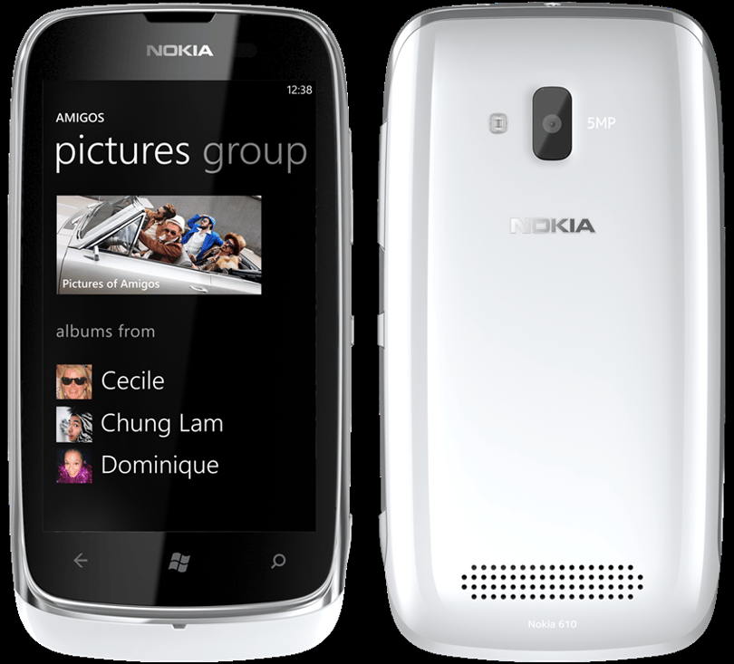 Dizájnos okostelefon: fehér Nokia Lumia 610 először a Vodafone-nál
