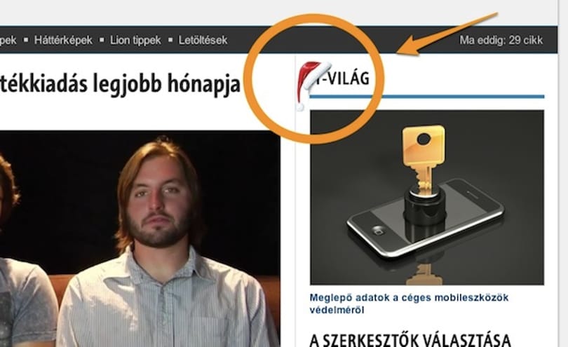 Tegyen Télapó-sapkát weboldalára, blogjára!