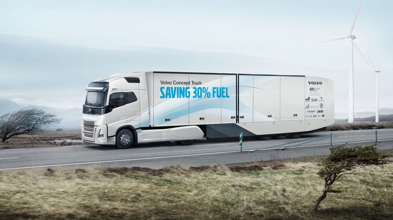 Ilyen lesz a Volvo ultrahatékony kamionja