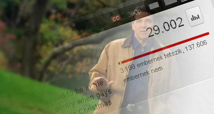Kampányfilm és Youtube: rekordmennyiségű dislike