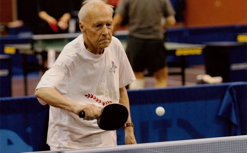 Százévesen pingpongozik Alekszandr Kaptarenko