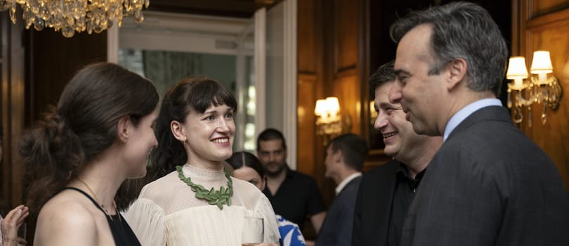 Magyar művészeket fogadott David Pressman a nagyköveti rezidencián