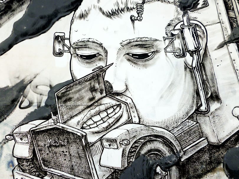 Street art percek: Liqen életre kelő autói