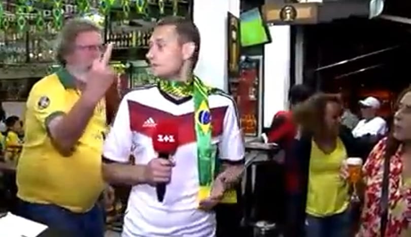 Ukrán újságírót zaklatott egy brazil szurkoló