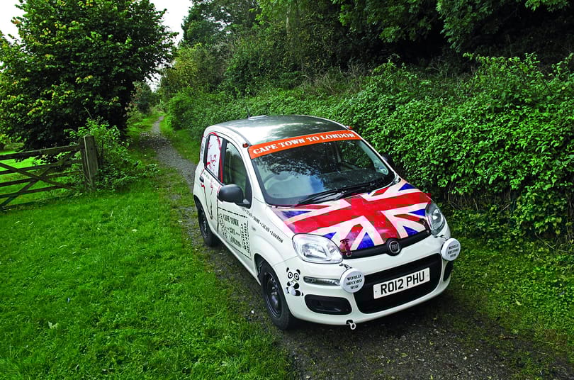 Fokvárosból Londonba non-stop egy Fiat Pandával