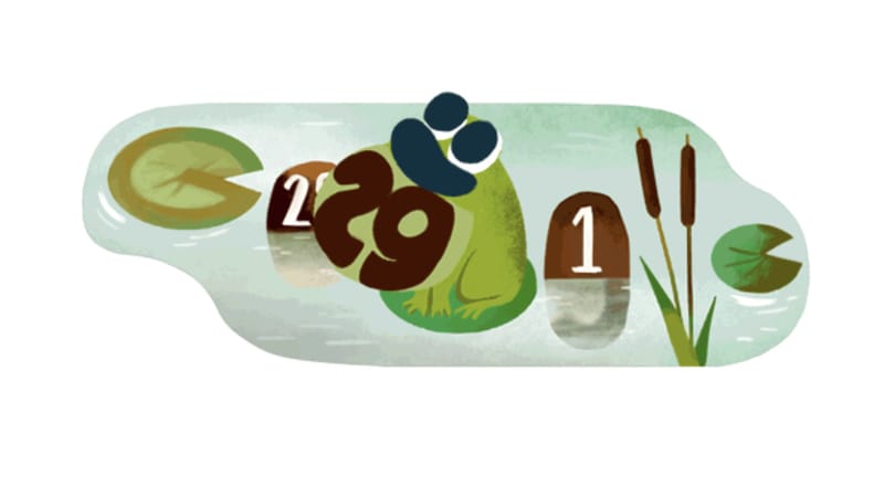 Miért ugrál ma ez a béka a Google kereső főoldalán?