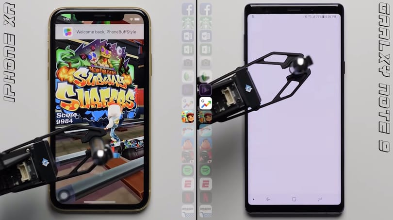 Ezzel nem fog eldicsekedni a Samsung: a legolcsóbb új iPhone-tól is kikapott a Note9 – videó