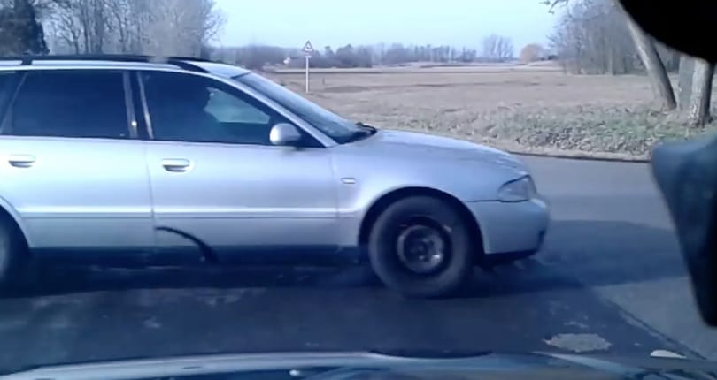 Életveszélyes, amit ez az audis művelt Bordánynál – videó
