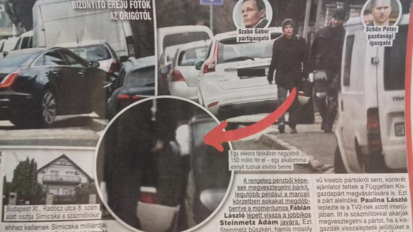 Habony oknyomozói lefotóztak egy aktatáskát