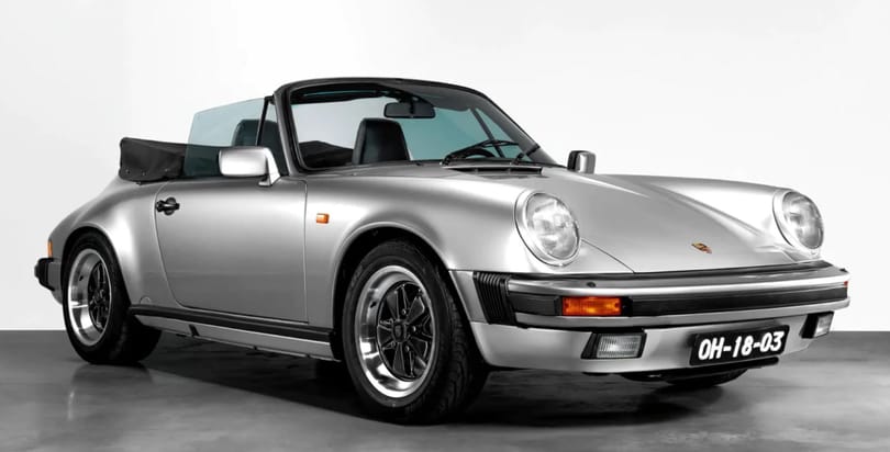 Árverésen Senna egykori autója, egy 1987-es Porsche 911