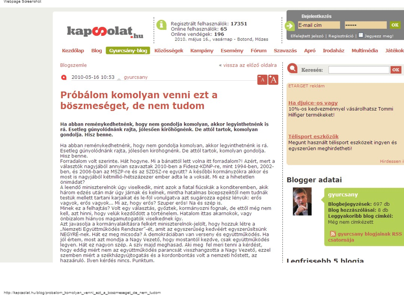 Gyurcsány: kísérleti nyulak lettünk