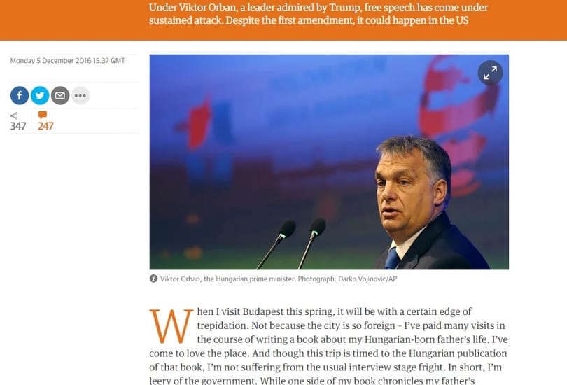 Guardian: Trump jövője úgy festhet, mint Orbán múltja