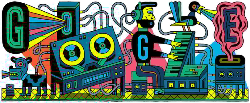 Miért van ma a Google kereső főoldalán ez a zenés káosz? És mi az a WDR (Westdeutscher Rundfunk) elektronikus zenei stúdió?