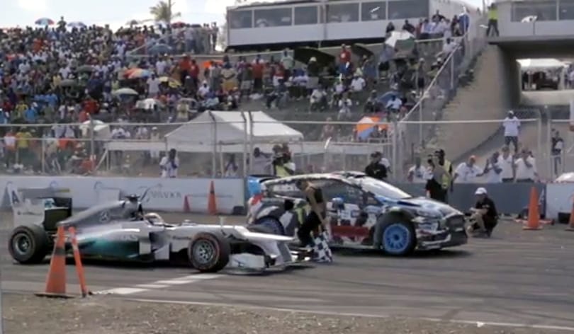 Ez már igen: Lewis Hamilton, Ken Block ellen