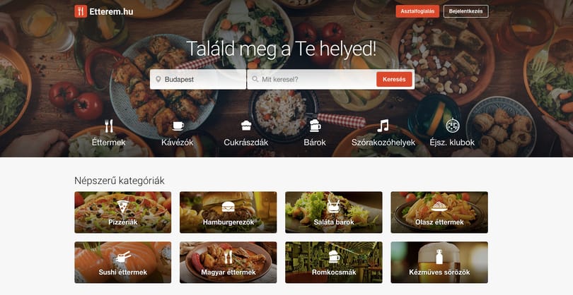 Van egy oldal, ahol 200+ étterembe foglalhat asztalt