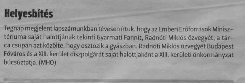 Jancsó után most Gyarmati Fannival bántak el