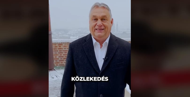 Orbán Viktor gúnyos kis rímmel reagált a budapesti hóhelyzetre