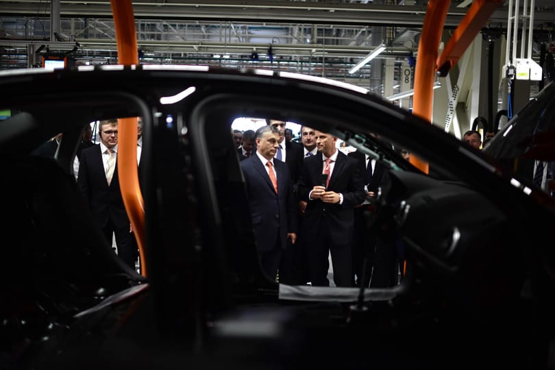 Orbán az Audinál: hármasba kapcsolt a magyar gazdaság