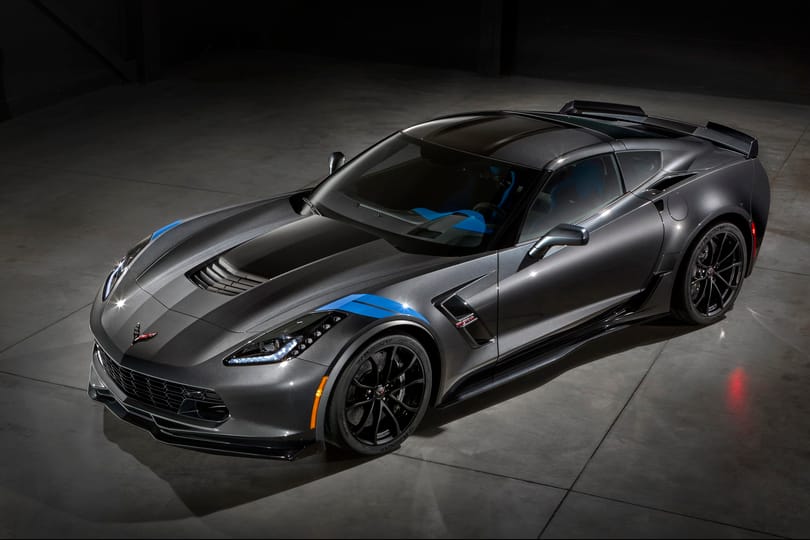 Egy Chevy Corvette a genfi szalon egyik legkívánatosabb autója