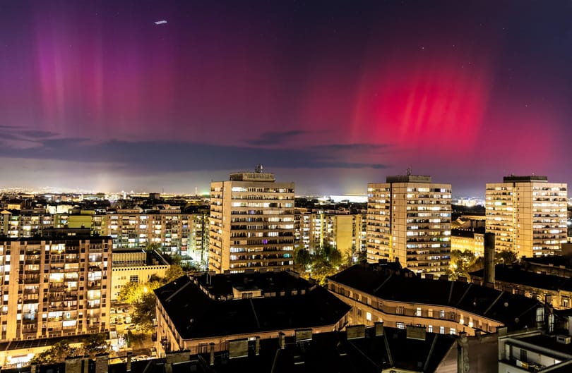 Budapestről is látszott a sarki fény - a hvg.hu fotósának képei