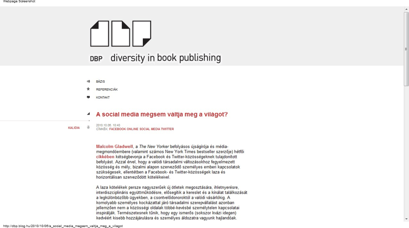 A közösségi média nem váltja meg a világot?