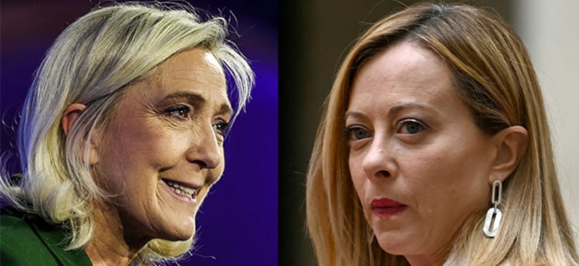 Bloomberg-helyzetkép: Meloni és Le Pen nem lesz képes összefogni