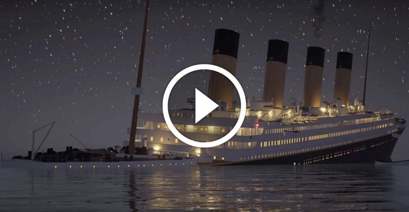 2 óra 40 perc: valós időben nézheti végig a Titanic süllyedését – videó