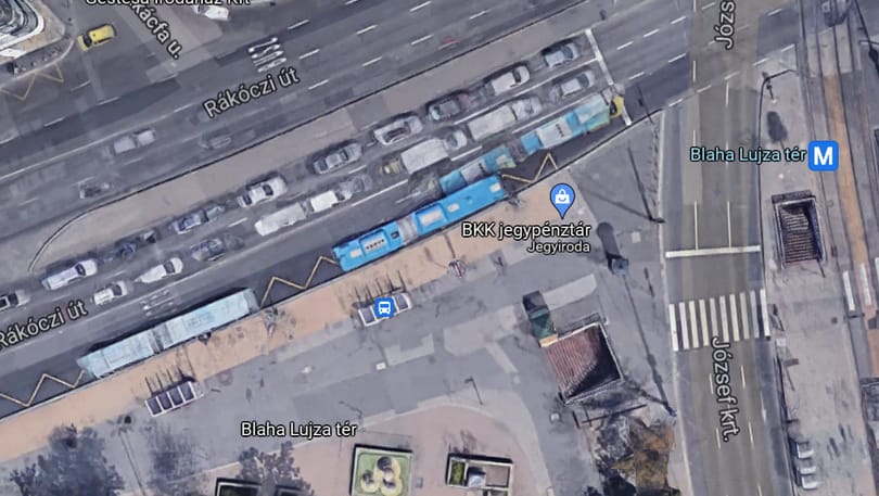 Újra a megszokott helyről indulnak a buszok a Blaha Lujza téren